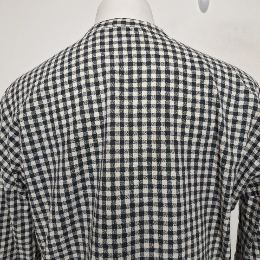 ZARA Trafaluc Gingham Coquette Cottagecore Bohemian Embroidered Babydoll Top M